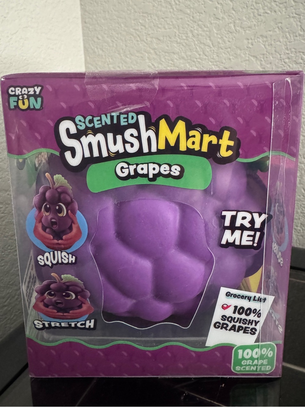 Smushmart Scented Jumbo Grapes Squishy Toy - Purple